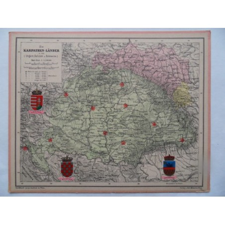 Landkarte Die Karpaten-Länder Verlag Ed. Hölzel
