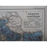 Landkarte Mähren und Schlesien Haardt´s Volksschul Atlas No. 3