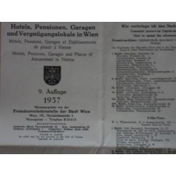 Plan von Wien 1937 mit Verzeichnis