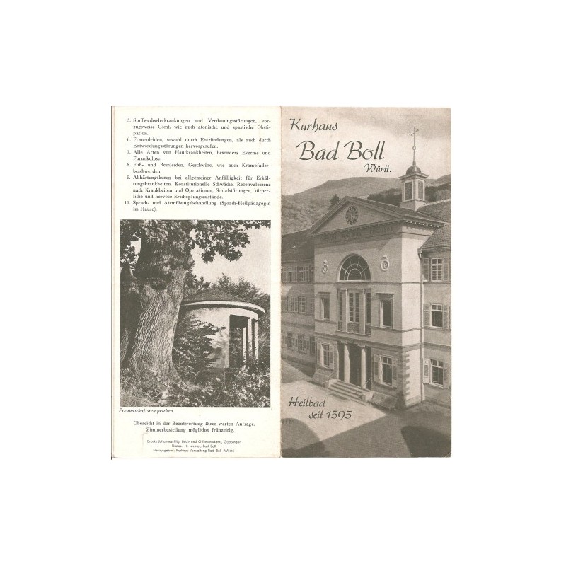 Prospekt Kurhaus Bad Boll Prospekt Kurhaus Bad Boll