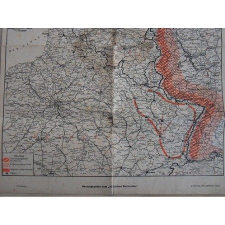VB - Plan vom Westraum 1939 - Landkarte