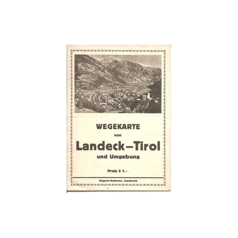 Wegekarte von Landeck und Umgebung