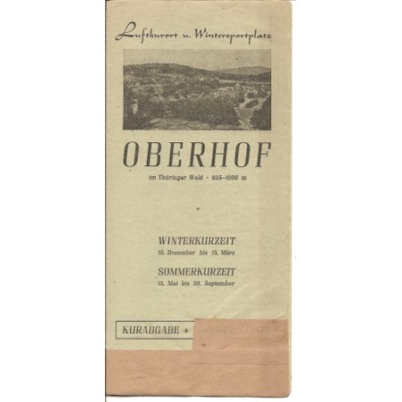 Prospekt Oberhof - Verzeichnis