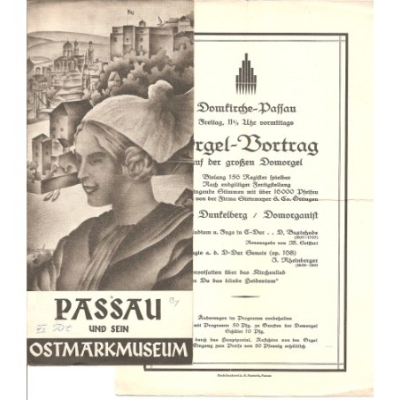 Prospekt Passau und sein Ostmarkmuseum mit Beilage