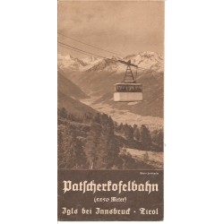 Prospekt Patscherkofelbahn - Igls bei Innsbruck