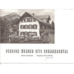 Prospekt Pension Wenger - Scharnachtal - 1939