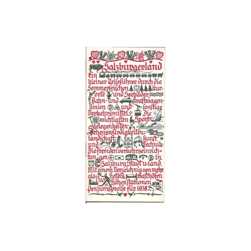 Prospekt Salzburgerland - 1938 Prospekt Salzburgerland - 1938