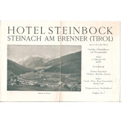Prospekt Steinach am Brenner - Hotel STEINBOCK