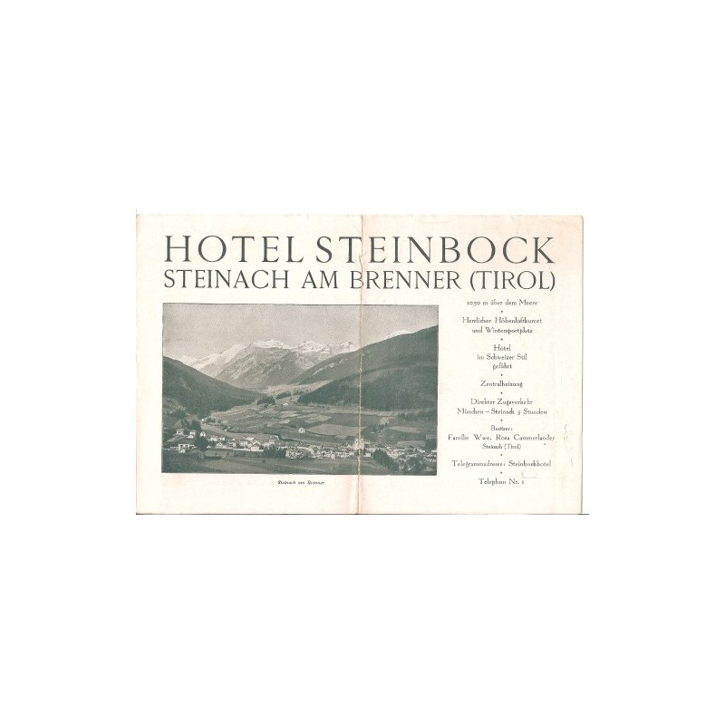 Prospekt Steinach am Brenner - Hotel STEINBOCK Prospekt Steinach am Brenner - Hotel STEINBOCK