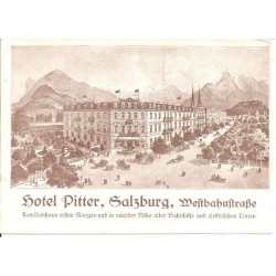 Prospekt Werbekarte Hotel Pitter
