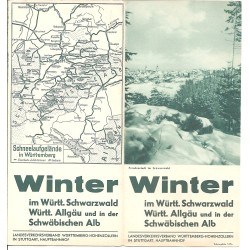 Prospekt Winter im Wuertt. Schwarzwald, Wuertt. Allgaeu und in der Schwaebischen Alb
