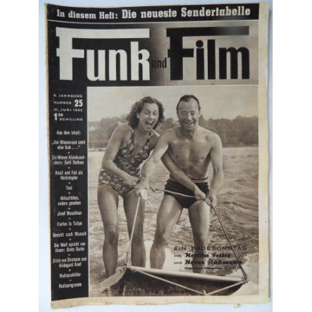 Funk und Film Nr. 25 - 21. Juni 1952 Mit Radioprogramm und Radiopraktiker