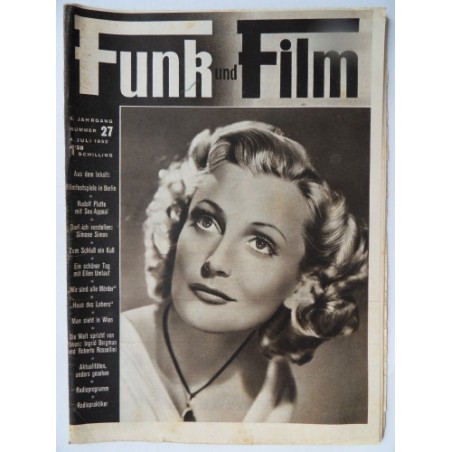 Funk und Film Nr. 27 - 4. Juli 1952 Mit Radioprogramm und Radiopraktiker