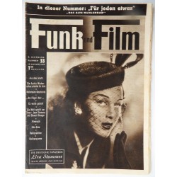 Funk und Film Nr. 33 - 15. Aug. 1952 Mit Radioprogramm und Radiopraktiker