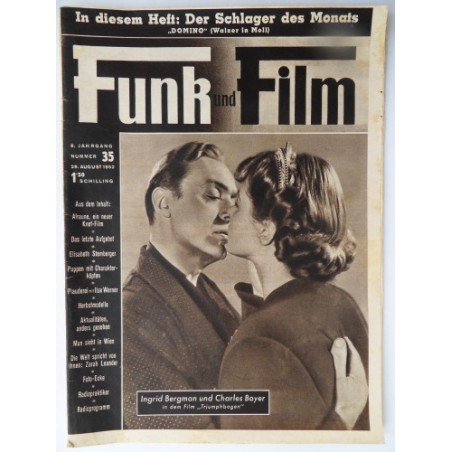  	Funk und Film Nr. 35 - 29. Aug. 1952 Mit Radioprogramm und Radiopraktiker