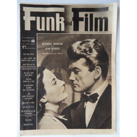 Funk und Film Nr. 40 - 4. Okt. 1952 Mit Radioprogramm und Radiopraktiker