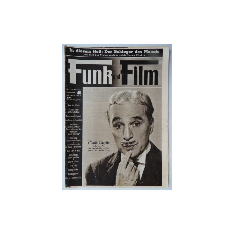 Funk und Film Nr. 48 - 29. Nov 1952 Mit Radioprogramm und Radiopraktiker