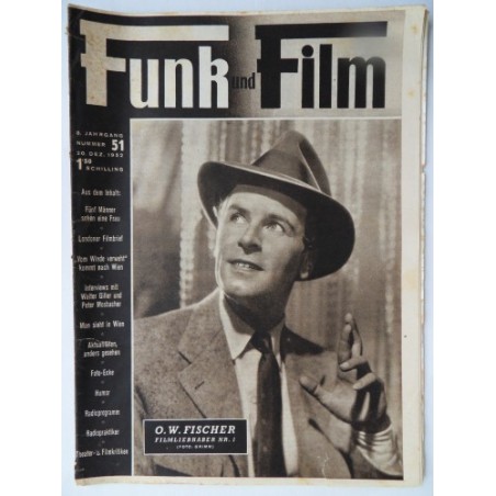 Funk und Film Nr. 51 - 20. Dez. 1952 Mit Radioprogramm und Radiopraktiker