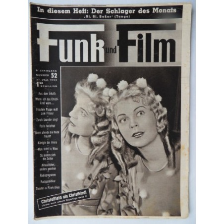 Funk und Film Nr. 52 - 27. Dez. 1952 Mit Radioprogramm und Radiopraktiker