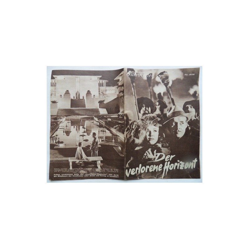 Illustrierter Film Kurier Nr. 1836 - Der verlorene Horizont (1937) Illustrierter Film Kurier Nr. 1836 - Der verlorene Horizont (1937)