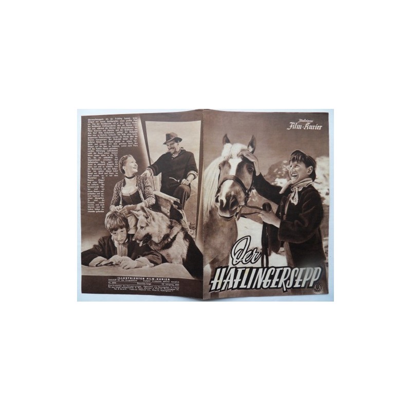 Illustrierter Film-Kurier Nr. 1695 - Der Haflingersepp Illustrierter Film-Kurier Nr. 1695 - Der Haflingersepp