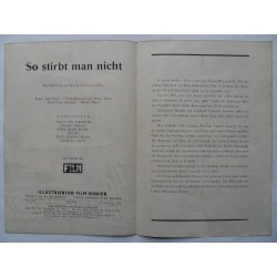 Illustrierter Film-Kurier Nr. 1874 - So stirbt man nicht