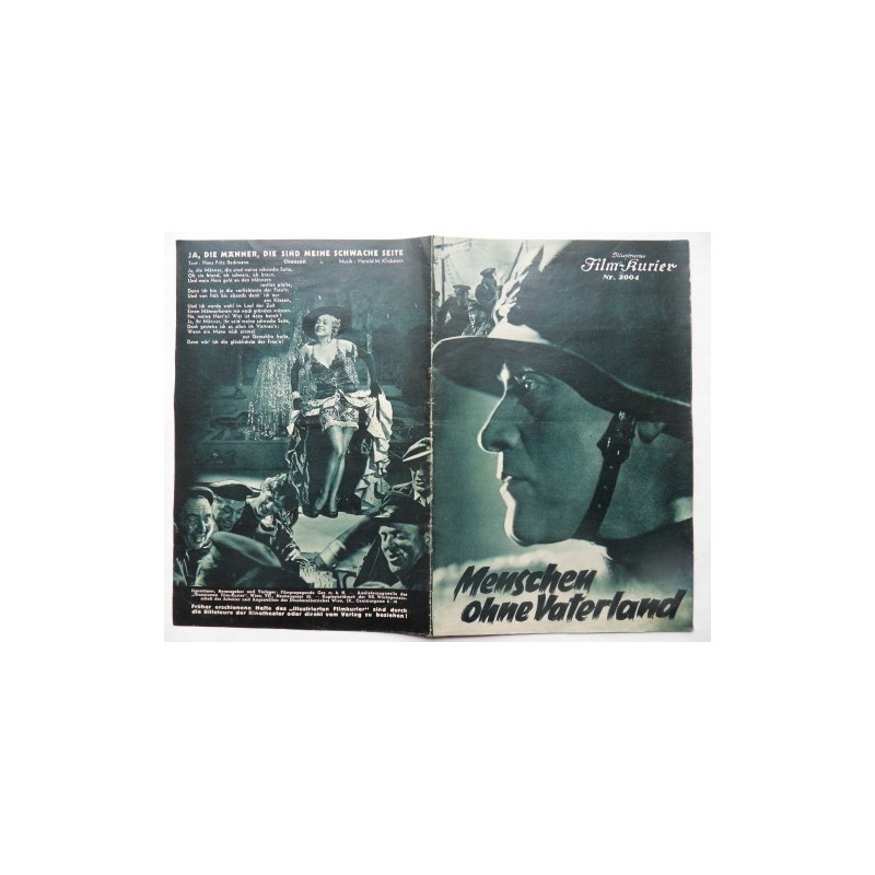 Illustrierter Film-Kurier Nr. 2004 - Menschen ohne Vaterland (1937) Illustrierter Film-Kurier Nr. 2004 - Menschen ohne Vaterland (1937)