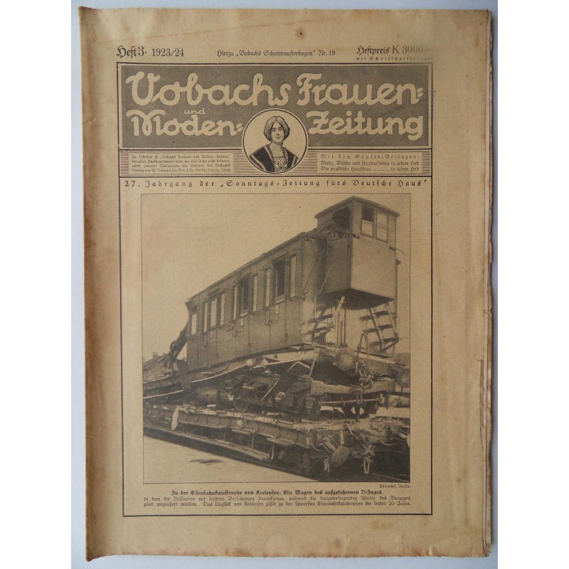 Vobachs Frauen- und Moden-Zeitung Heft 03 / 1923/24 - Mit Schnittbogen
