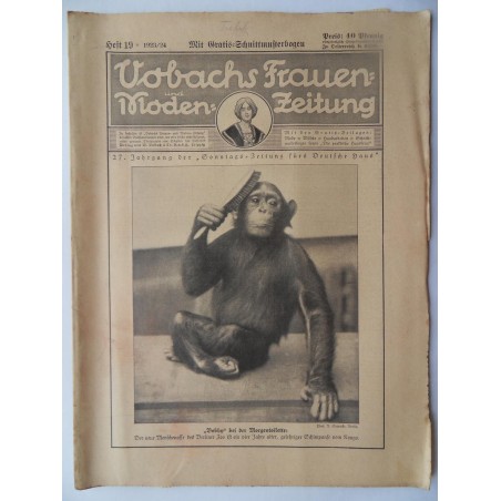 Vobachs Frauen- und Moden-Zeitung Heft 19 / 1923/24 - Mit Schnittbogen
