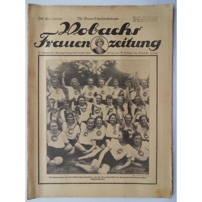 Vobachs Frauenzeitung Heft 25 / 1923/24 - Mit Schnittbogen