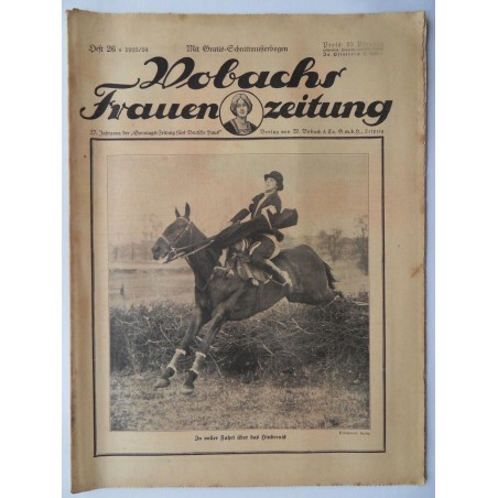 Vobachs Frauenzeitung Heft 26 / 1923/24 - Mit Schnittbogen