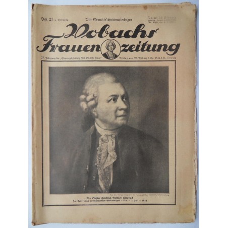 Vobachs Frauenzeitung Heft 27 / 1923/24 - Mit Schnittbogen