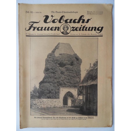 Vobachs Frauenzeitung Heft 32 / 1923/24 - Mit Schnittbogen