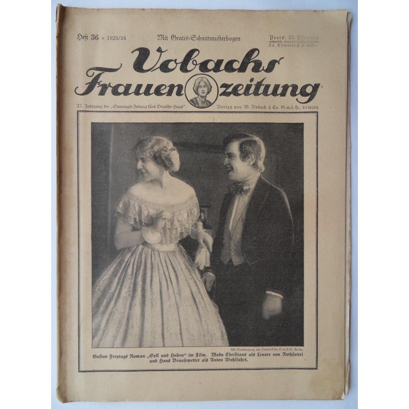 Vobachs Frauenzeitung Heft 36 / 1923/24 - Mit Schnittbogen