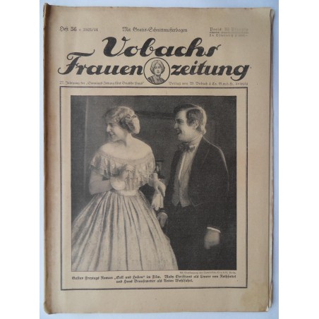 Vobachs Frauenzeitung Heft 36 / 1923/24 - Mit Schnittbogen