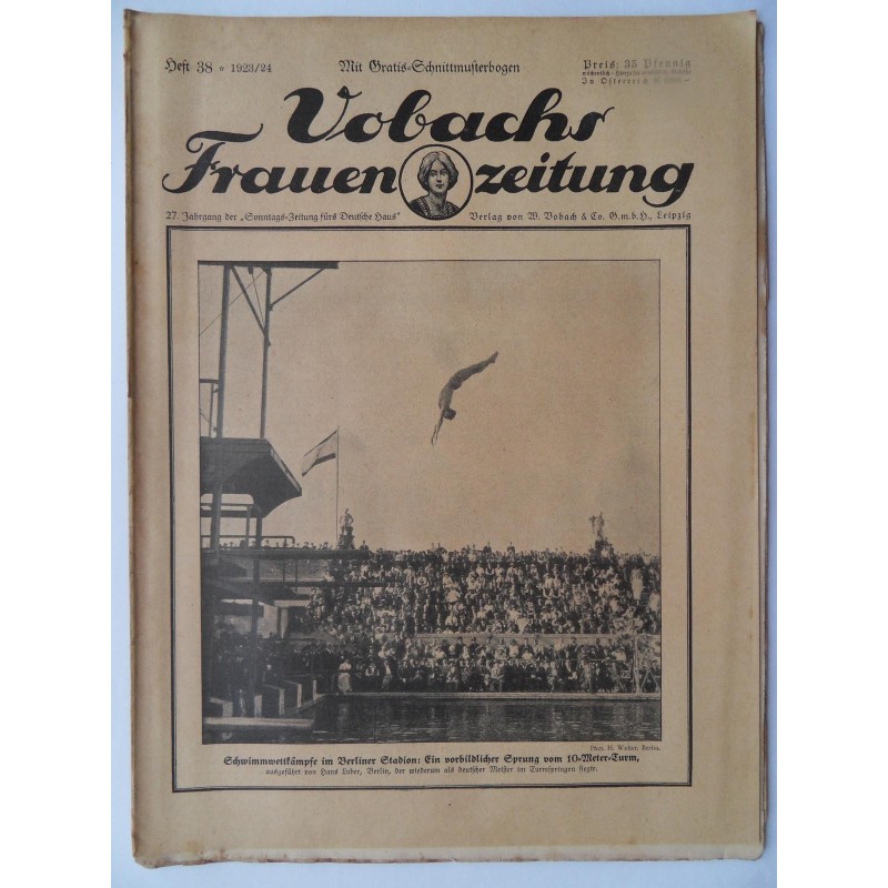 Vobachs Frauenzeitung Heft 38 / 1923/24 - Mit Schnittbogen