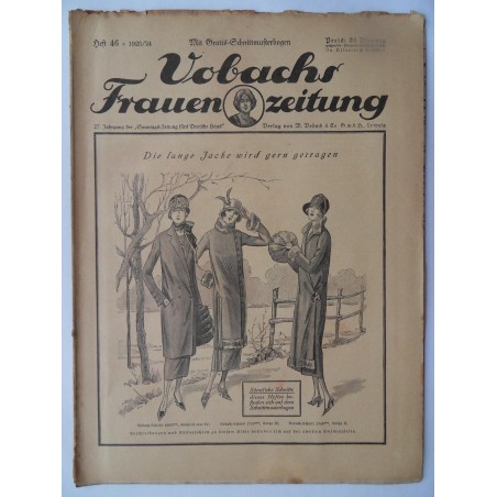 Vobachs Frauenzeitung Heft 46 / 1923/24 - Mit Schnittbogen