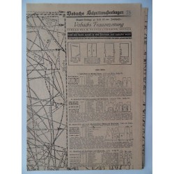 Vobachs Frauenzeitung Heft 46 / 1923/24 - Mit Schnittbogen