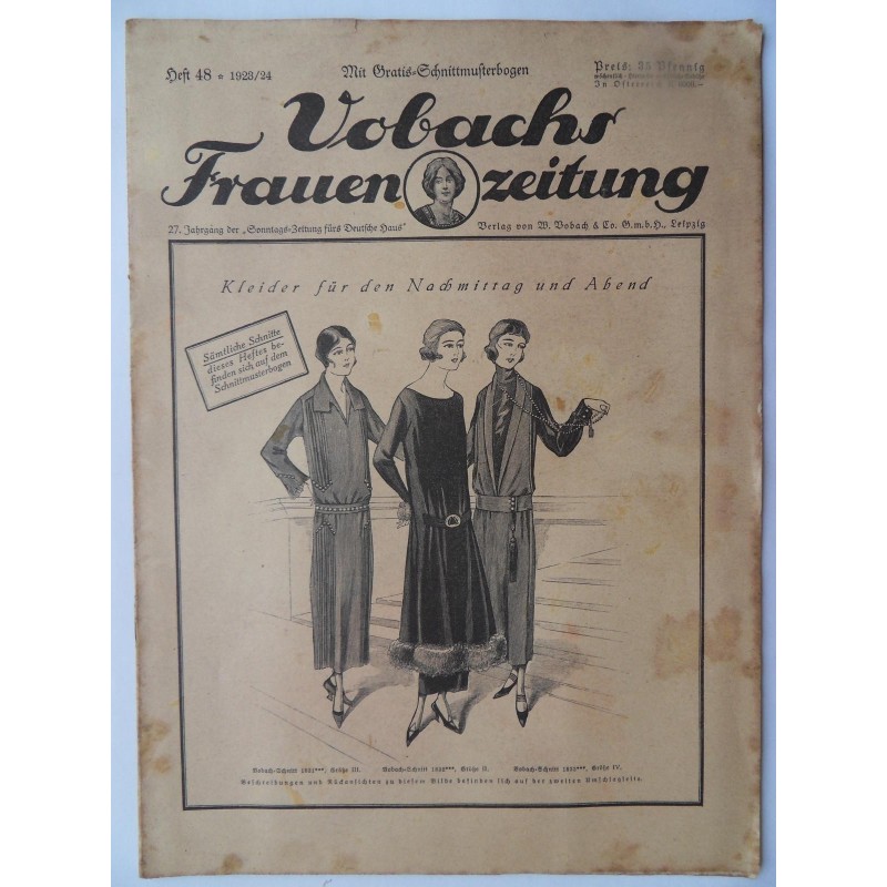 Vobachs Frauenzeitung Heft 48 / 1923/24 - Mit Schnittbogen