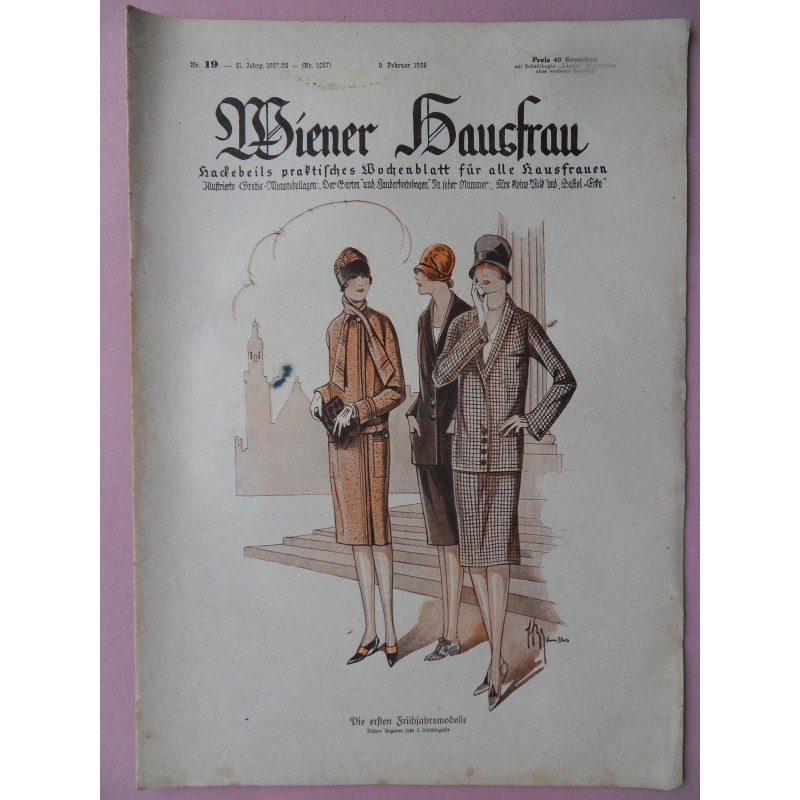 Wiener Hausfrau Heft 19 / 1927/28 - ohne Schnittbogen Wiener Hausfrau Heft 19 / 1927/28 - ohne Schnittbogen