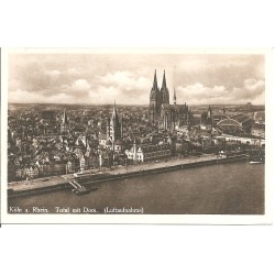 AK - Köln am Rhein - Totale mit Dom - Luftaufnahme (NW)