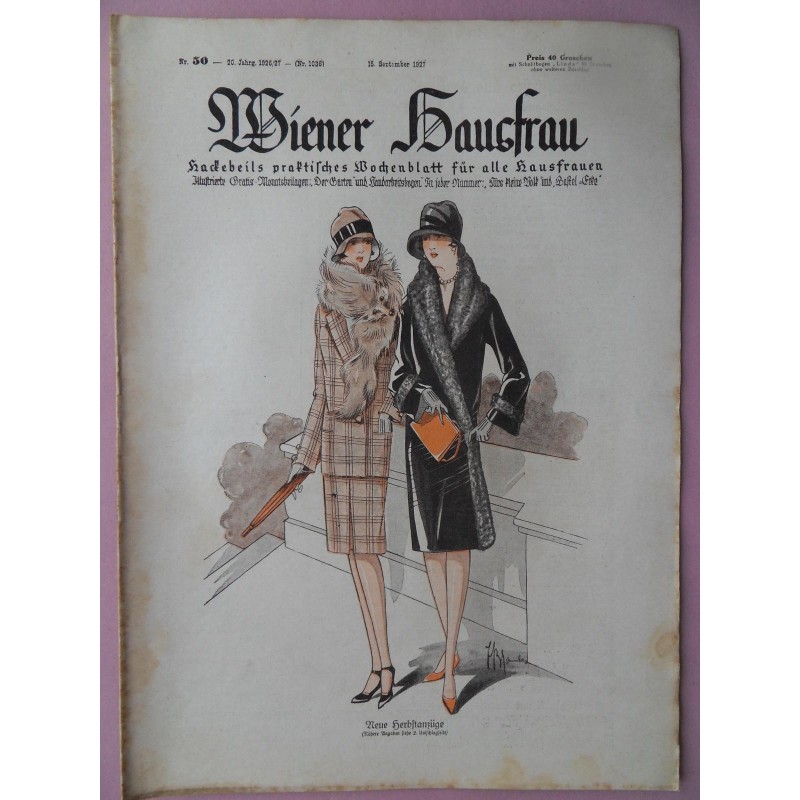 Wiener Hausfrau Heft 50 / 1926/27 - ohne Schnittbogen
