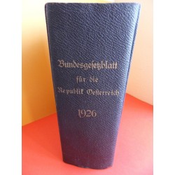 Bundesgesetzblatt für die Republik Österreich 1926