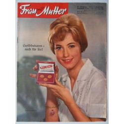 Modezeitschrift Frau und Mutter 1962 Erstes Juni-Heft mit Schnittbogen
