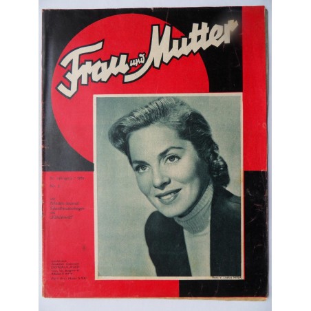Modezeitschrift Frau und Mutter 1950 - Nr.2 mit Schnittbogen1