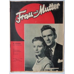 Modezeitschrift Frau und Mutter 1956 Erstes  Februarheft mit Schnittbogen1