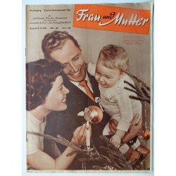 Modezeitschrift Frau und Mutter 1956 Zweites Dezemberheft mit Arbeitsbogen1