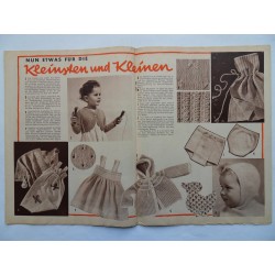 Modezeitschrift Frau und Mutter 1957 Zweites Augustheft mit Arbeitsbogen2