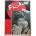 Modezeitschrift Frau und Mutter 1955 Erstes Dezemberheft mit Schnittbogen
