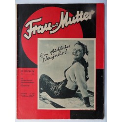 Modezeitschrift Frau und Mutter 1954 - Nr.1 mit Schnittbogen1